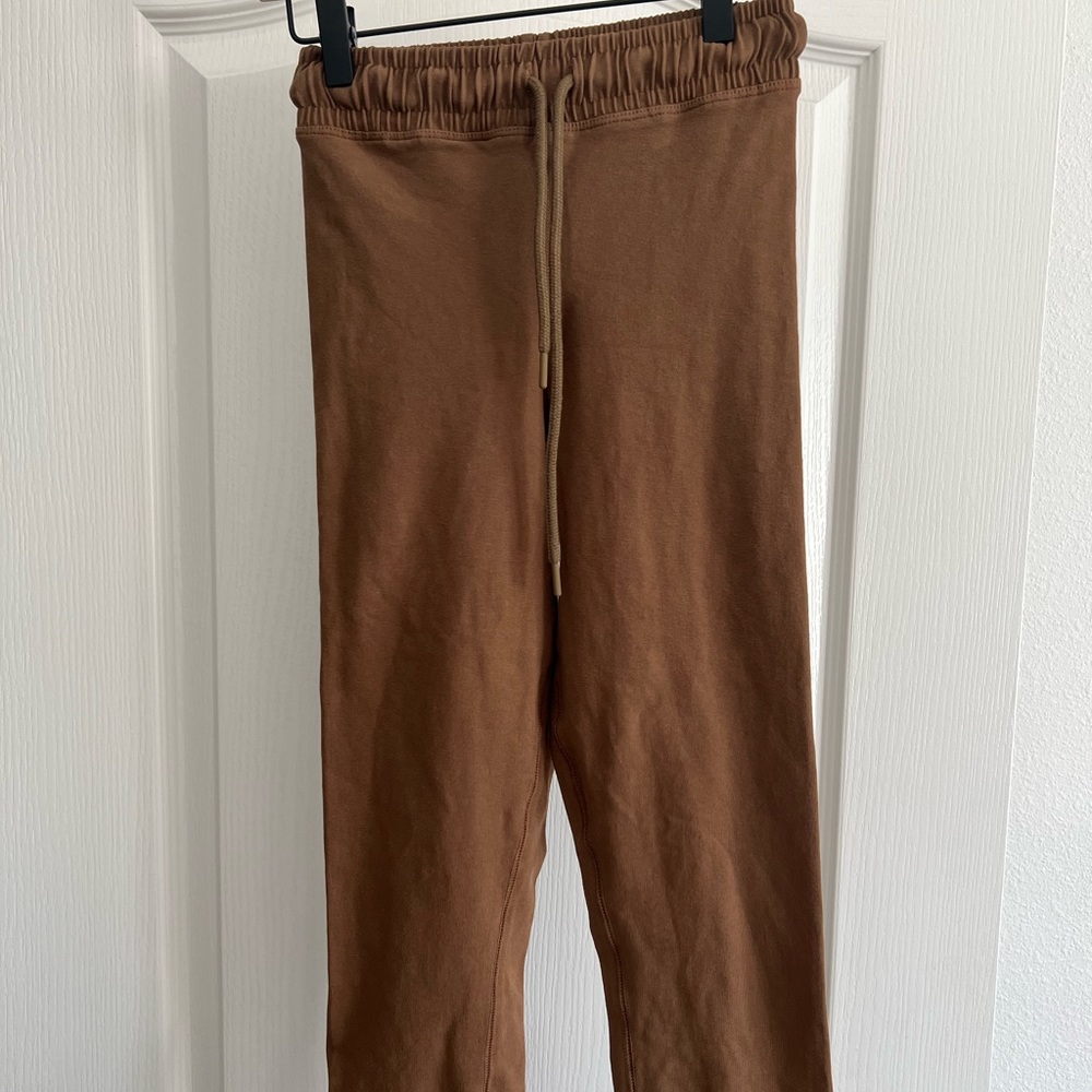 Good American Drawstring Pants in Sepia SZ 1